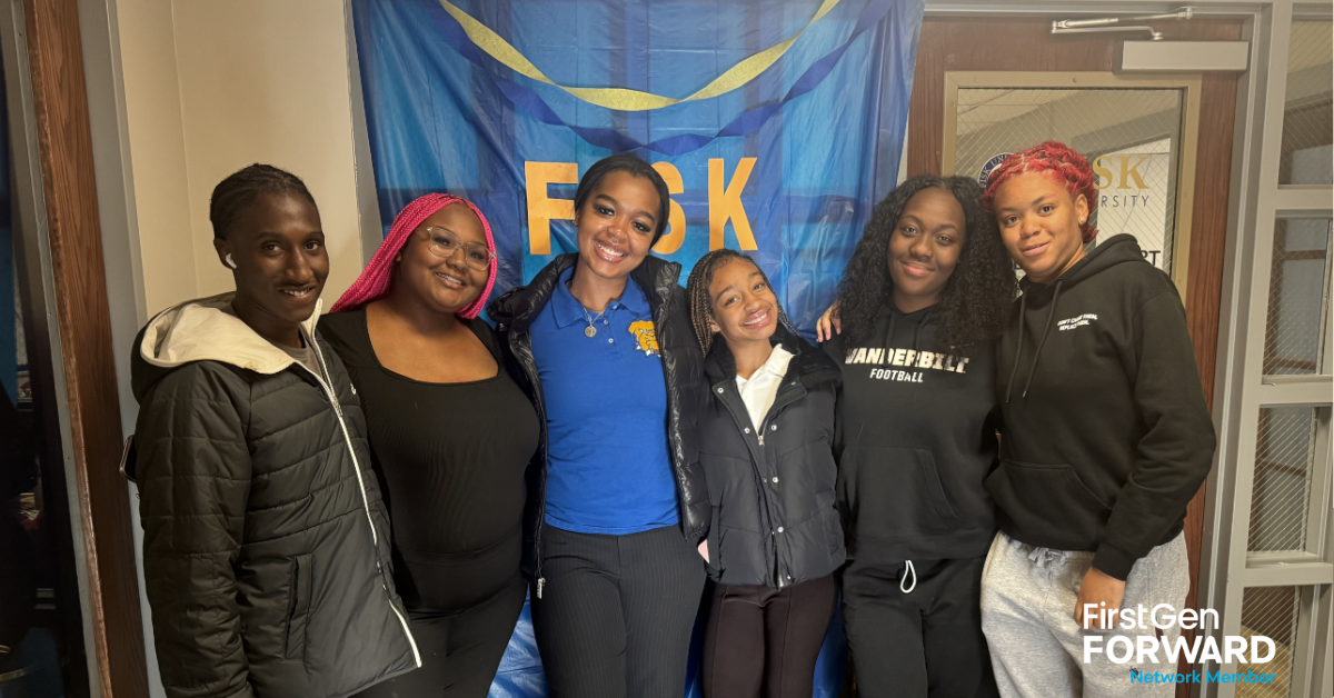 Fisk University Mentees and mentors gather for Cookies and Connections.