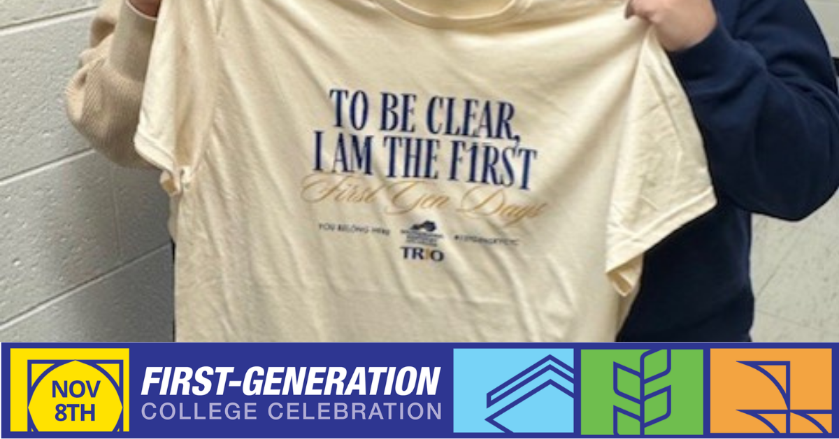 SSS student showcasing their finished: To be clear, I'm the first shirt.